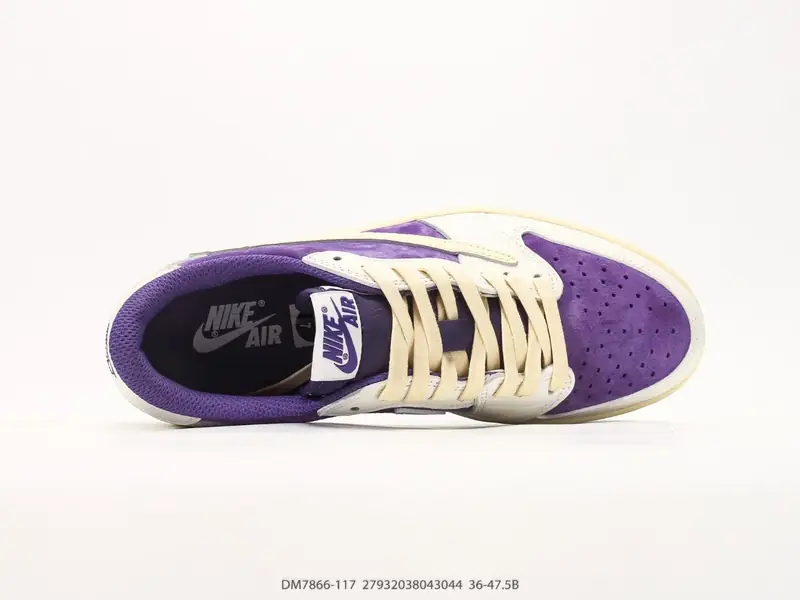 Travis Scott x Air Jordan 1 Low OG AJ1 乔1倒勾低帮 低帮文化休闲板鞋 DM7866-117 #27932038043044